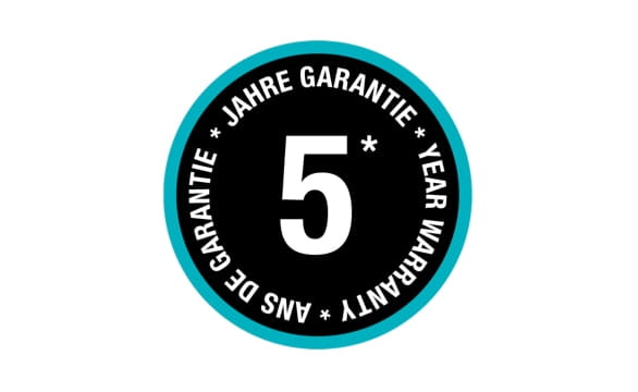 GARDENA 5 vuoden takuu logo